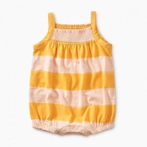Tea Collection Striped Smocked Romper